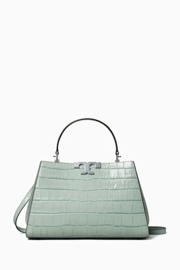 Tory Burch Eleanor Satchel Bag in Croc-embossed Leather 217853008_14