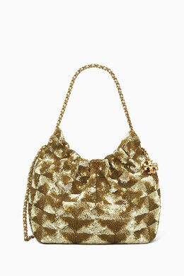 Tory Burch Mini Fleming Sequinned Drawstring Bag 217852058_248