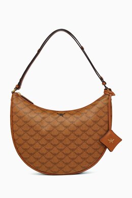 MCM Himmel Ascending Moon Hobo Bag in Lauretos Monogram Canvas 217903655_15