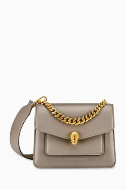 Bvlgari Serpenti Forever Chain Crossbody Bag in Nappa 215643068_7762