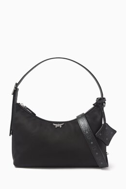 MCM Small Aren Hobo Bag in Canvas 217903676_13