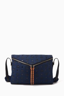 MCM Medium Diamond 3D Shoulder Bag in Canvas 217768155_4067