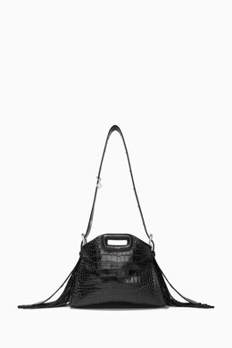 Maje Mini Miss M Shoulder Bag in Croc-embossed Leather 217951869_13