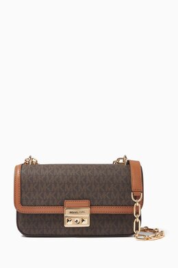 Michael Kors Small Tribeca Logo Shoulder Bag in Coated-canvas 217929685_15