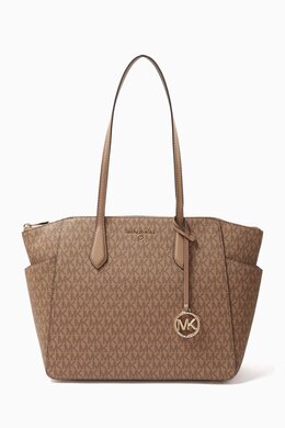 Michael Kors Medium Marilyn Logo Tote Bag in Coated-canvas 217929918_15