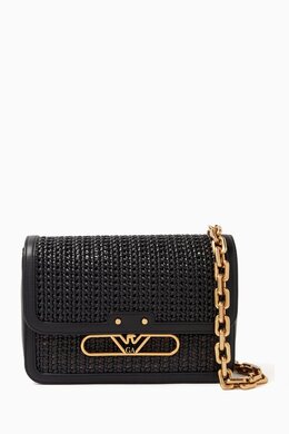Emporio Armani Shoulder Bag in Woven Faux Leather 217721021_2709