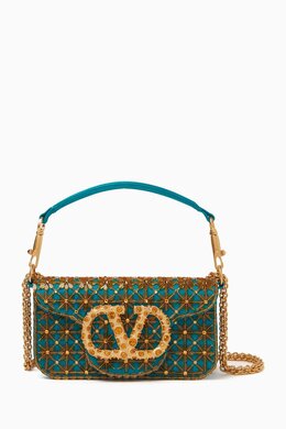 Valentino Garavani Locò Small Shoulder Bag in Moiré 217791981_195