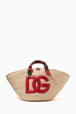 Dolce & Gabbana Large Kendra Tote Bag in Raffia 217918939_25