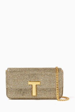 Tom Ford Mini Wallis Shoulder Bag in Lamé fabric 217840625_248