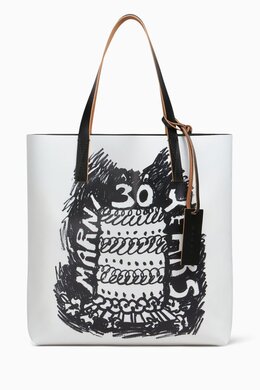 Marni 30th Anniversary Printed Tribeca Tote Bag in Faux Leather 217572750_13