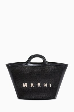 Marni Small Tropicalia Bag in Leather & Raffia-effect 216872832_13