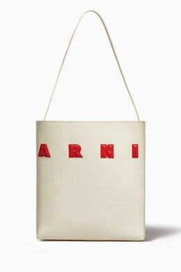 Marni Museo Logo Tote Bag in Calf Leather 216872820_195