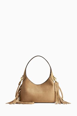 Coach Brooklyn 23 Fringed Shoulder Bag in Suede 218136833_7762