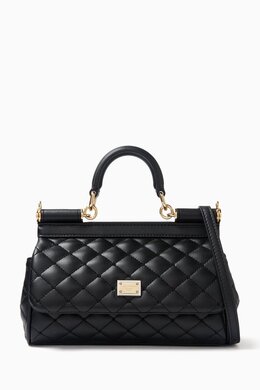 Dolce & Gabbana Small Sicily Top Handle Bag in Duaphine Leather 217342818_2709
