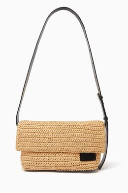 Jil Sander Shoulder Bag in Raffia 217992756_7762