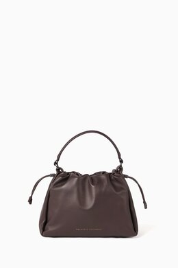 Brunello Cucinelli Monili-embellished Bucket Bag in Leather 217460923_15