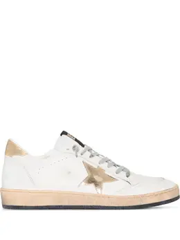 Golden Goose-Ball Star Leather Sneakers-Donna 52726579954004
