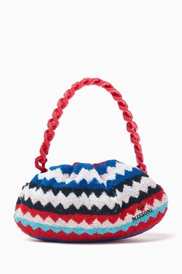 Missoni Medium Zigzag Towelling Shoulder Bag in Cotton-terry 218153295_195