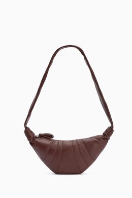 Lemaire Small Croissant Crossbody Bag in Leather 218173709_16