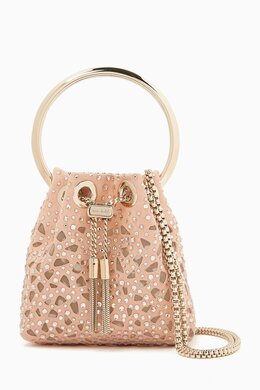 Jimmy Choo Micro Bon Bon Bag in Suede & Mesh 217842232_179
