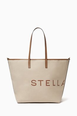 Stella McCartney Logo Tote Bag in Bananatex® Canvas 218064818_202