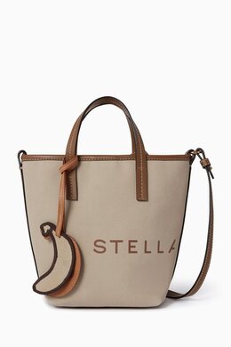 Stella McCartney Logo Crossbody Tote Bag in Bananatex® Canvas 218064819_202