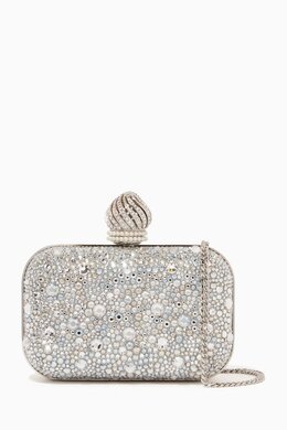 Jimmy Choo Micro Cloud Crystal-embellished Bag in Suede 215669743_247