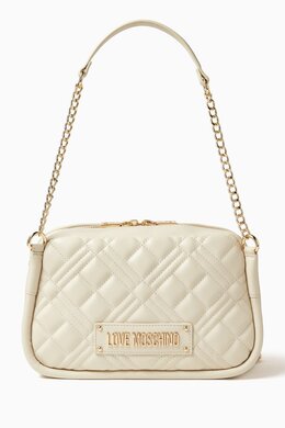 Love Moschino Qulited Shoulder Bag in Faux Leather 217949963_1029