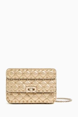 Valentino Garavani Small Rockstud Spike Shoulder Bag in Matelasse Nappa Leather 218320005_17