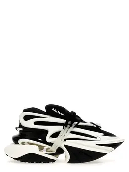 Balmain-Unicorn Sneakers Bianco/Nero-Uomo 46703150891348