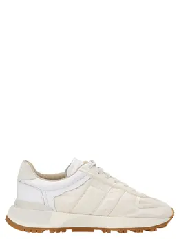 Maison Margiela-Leather Sneakers Bianco-Donna 52188048097620