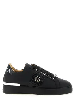 Philipp Plein-Hexagon Sneakers Nero-Uomo 52189088710996