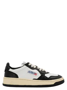 Autry-Medalist Low Sneakers Bianco/Nero-Donna 52189137600852