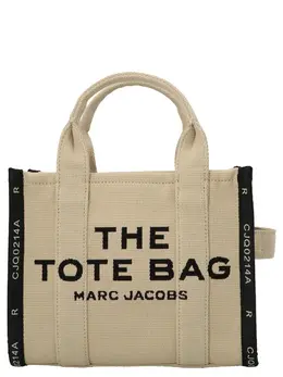 Marc Jacobs-The Jacquard Small Tote Borse A Mano Beige-Donna 51731841843540