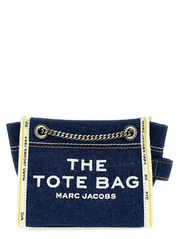Marc Jacobs-The Denim Chain Crossbody Tote Borse A Tracolla Blu-Donna 51733332361556