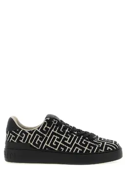 Balmain-B-Court Sneakers Nero-Uomo 52234336272724
