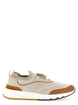 Brunello Cucinelli-Runners Sneakers Beige-Uomo 52591088271700