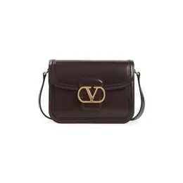 Valentino Garavani-Oak Brown Calf Leather 9to5 Small Shoulder Bag-Donna 51977540829524
