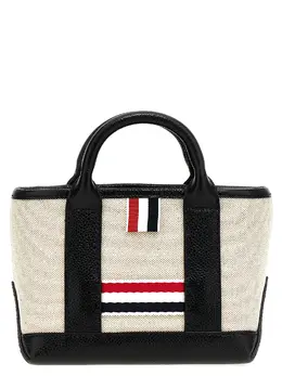 Thom Browne-Micro Tool Tote Borse A Mano Nero-Donna 52015743533396