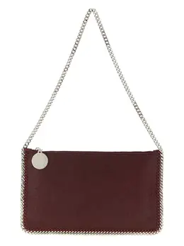 Stella McCartney-Falabella Clutch Bordeaux-Donna 52099747971412