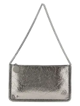 Stella McCartney-Falabella Clutch Silver-Donna 52107658428756