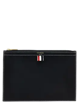 Thom Browne-Small Document Pouch Clutch Blu-Uomo 52148441743700