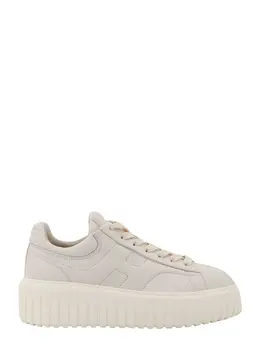 Hogan-H-Stripes Leather Sneakers With Contrasting Detail-Donna 52367246459220