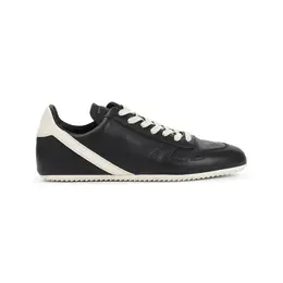 Rick Owens-Black Leather Minimal Sneakers-Uomo 52549609029972
