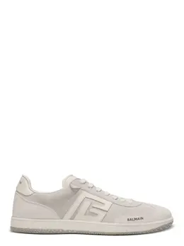 Balmain-Sneakers Balmain Swan In Pelle Scamosciata E Liscia-Uomo 52697319473492