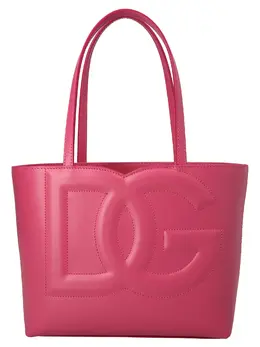 Dolce & Gabbana-Small Logo Shopping Bag Tote Fucsia-Donna 52287752864084