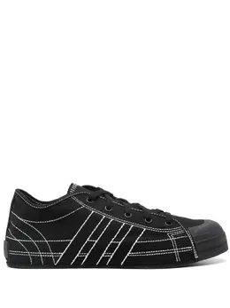 Y-3-Nizza Low Leather Sneakers-Uomo 52724817985876