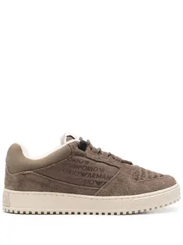 Emporio Armani-Suede Leather Sneakers-Uomo 52725017968980