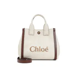 Chloe-Hot Sand White Cotton Carry Shoulder Bag-Donna 52329826386260