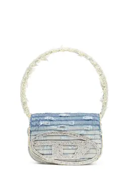 Diesel-1dr Denim Shoulder Bag With Used Effect-Donna 52365830357332
